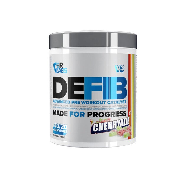 Defib V3 - Advanced Pre Workout Catalyst, Cherryade - 420 grams - HR Labs