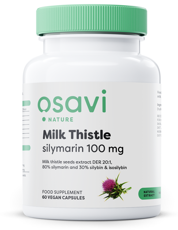 Milk Thistle, Silymarin 100mg - 60 vegan caps - Osavi