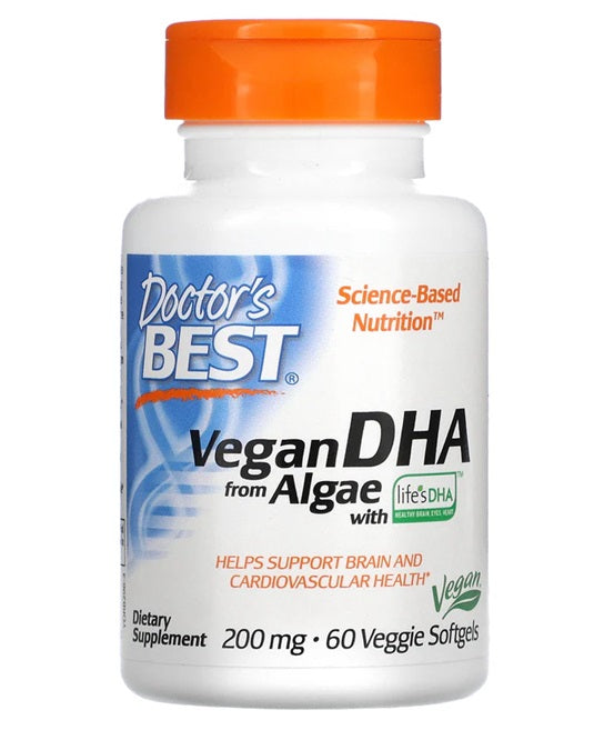 Vegan DHA from Algae, 200mg - 60 veggie softgels - Doctor's Best