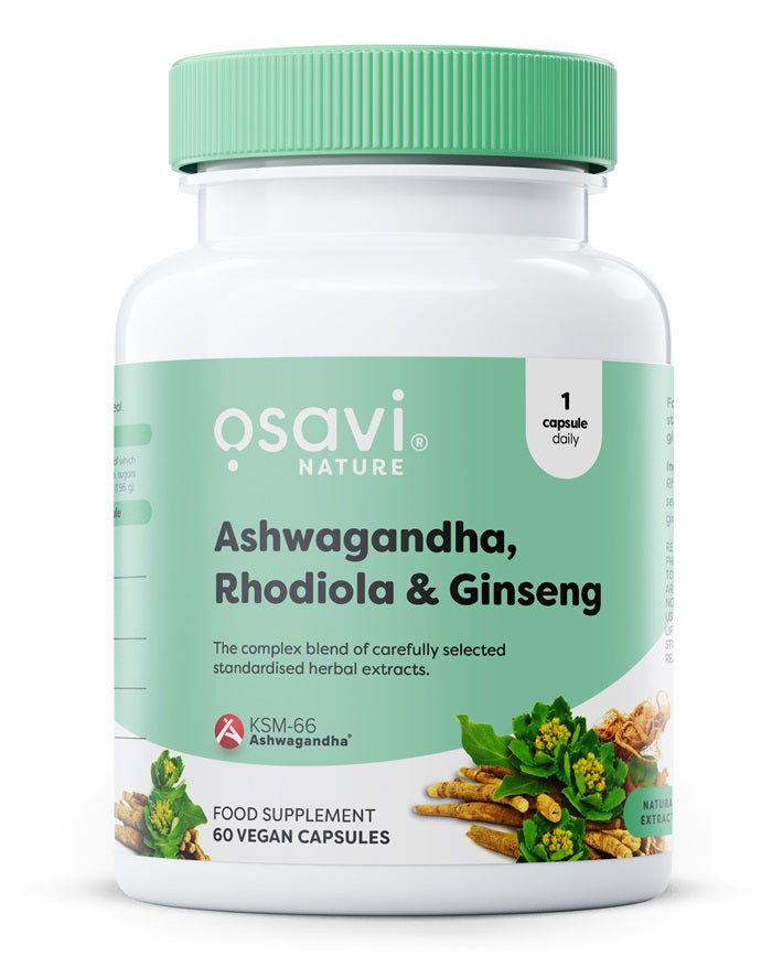 Ashwagandha + Rhodiola & Ginseng - 60 vegan caps - Osavi