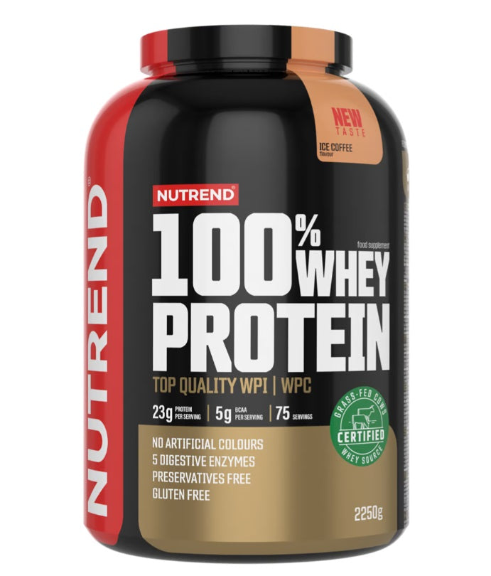 100% Whey Protein, Ice Coffee - 2250 grams - Nutrend