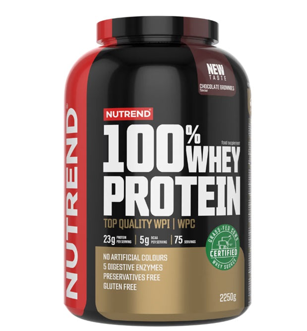 100% Whey Protein, Chocolate Brownies - 2250 grams - Nutrend