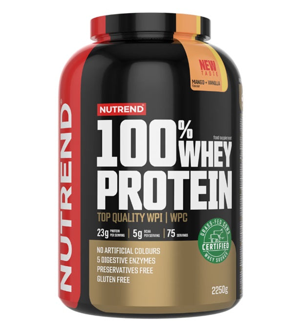100% Whey Protein, Mango + Vanilla - 2250 grams - Nutrend