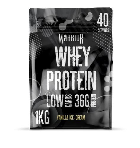 Whey Protein, Vanilla Ice Cream - 1000 grams - Warrior
