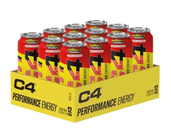 C4 Performance Energy, Millions Strawberry - 12 x 500 ml. - Cellucor