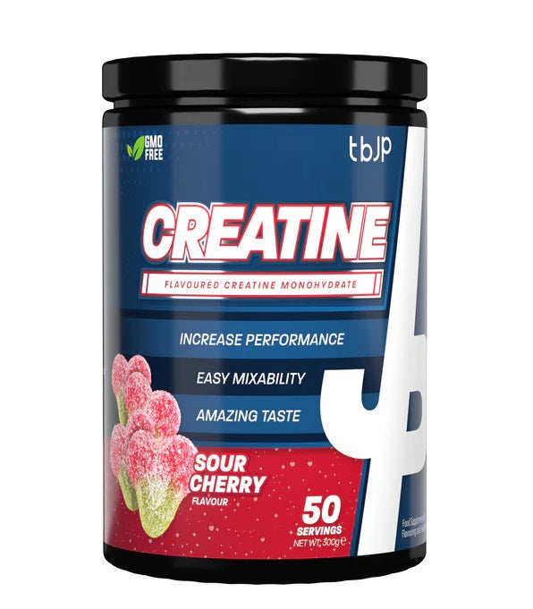 Creatine, Sour Cherry (Tub) - 300 grams - Trained by JP