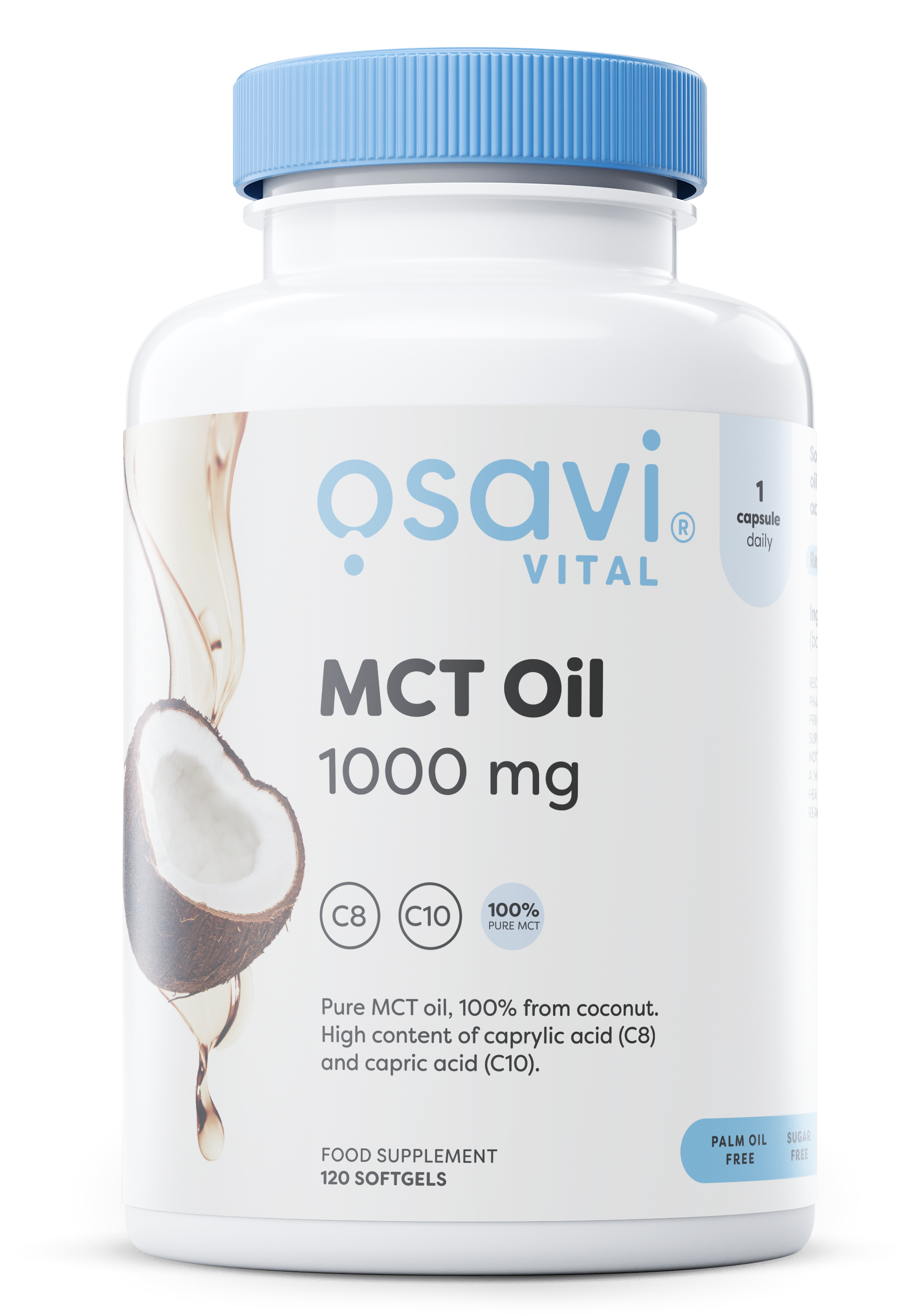 MCT Oil, 1000mg - 120 softgels - Osavi