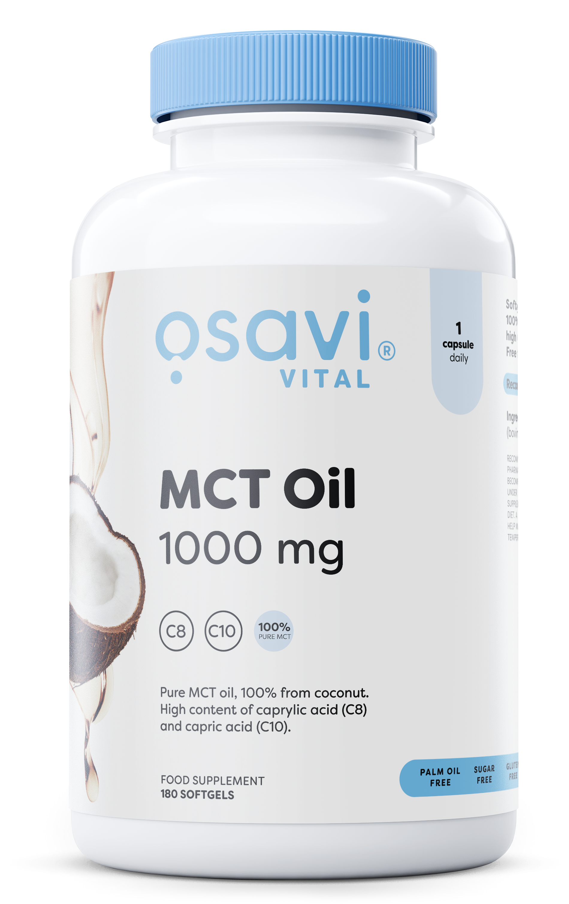 MCT Oil, 1000mg - 180 softgels - Osavi