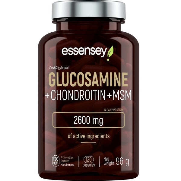 Glucosamine + Chondroitin + MSM - 120 caps - Essensey