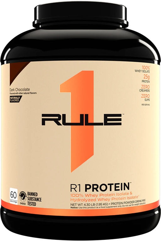 R1 Protein Naturally Flavored, Dark Chocolate - 1950 grams - Rule One