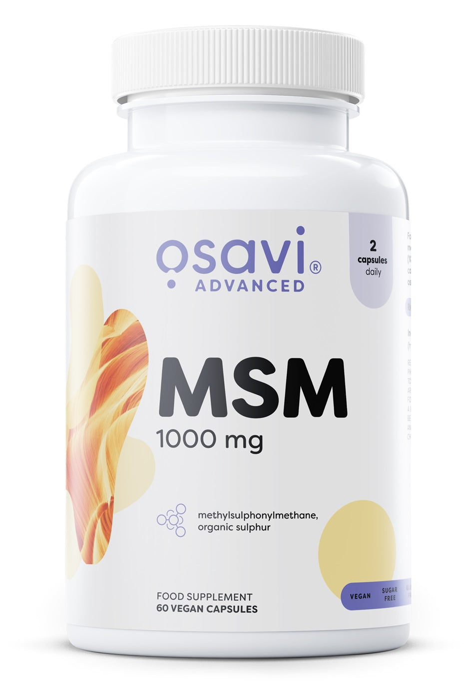 MSM, 1000mg - 60 vcaps - Osavi
