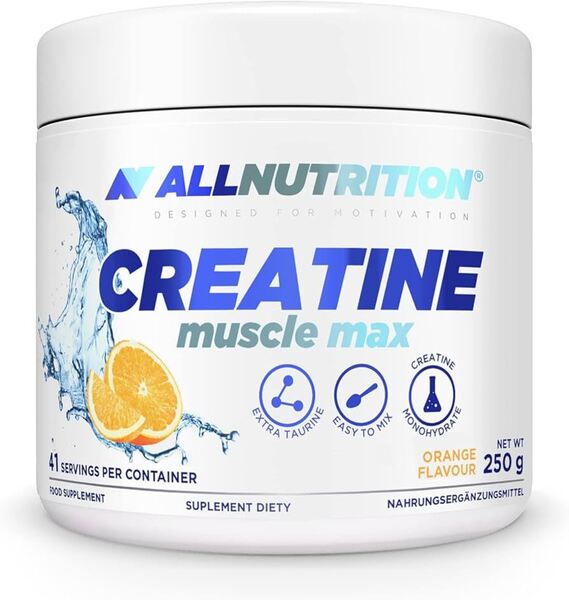 Creatine Muscle Max, Orange - 250 grams - Allnutrition