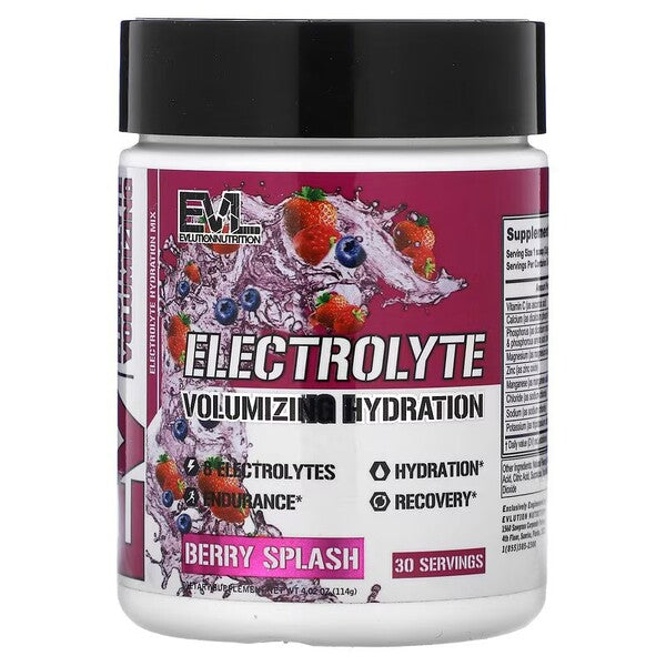 Electrolyte, Berry Splash - 114 grams - EVLution Nutrition