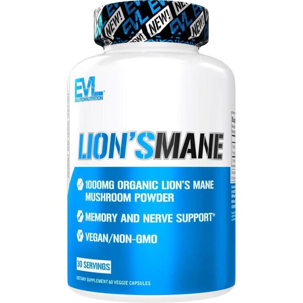 Lion's Mane, Capsules - 60 vcaps - EVLution Nutrition