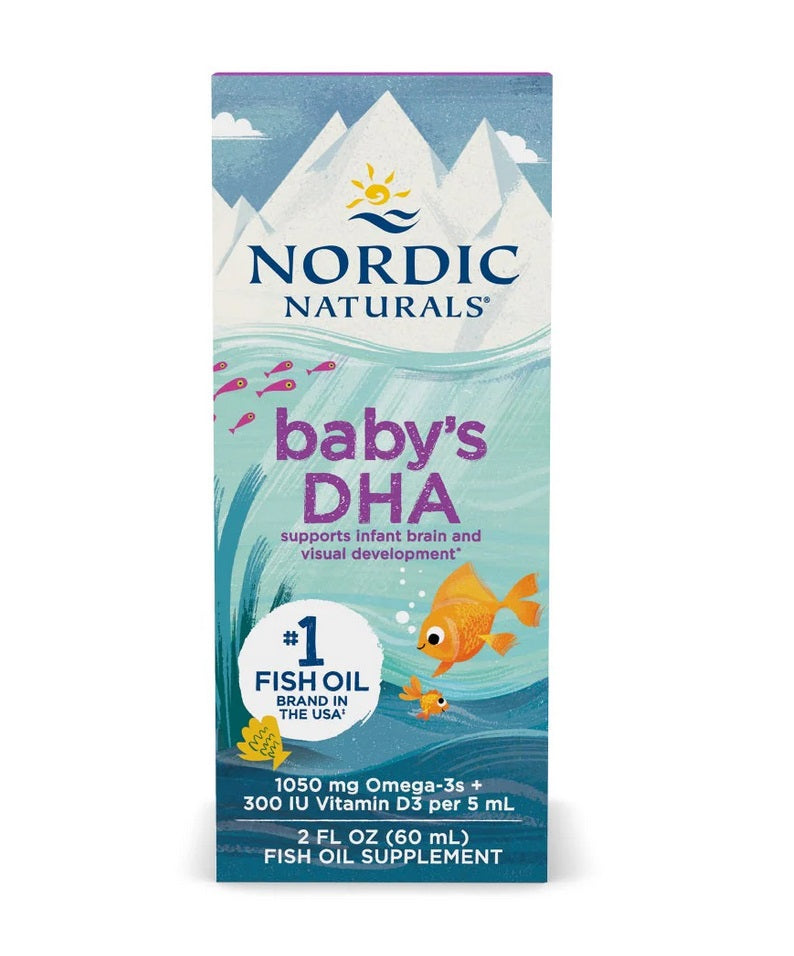 Baby's DHA Fish Oil, 1050mg Omega-3 with Vitamin D3 - 60 ml. - Nordic Naturals