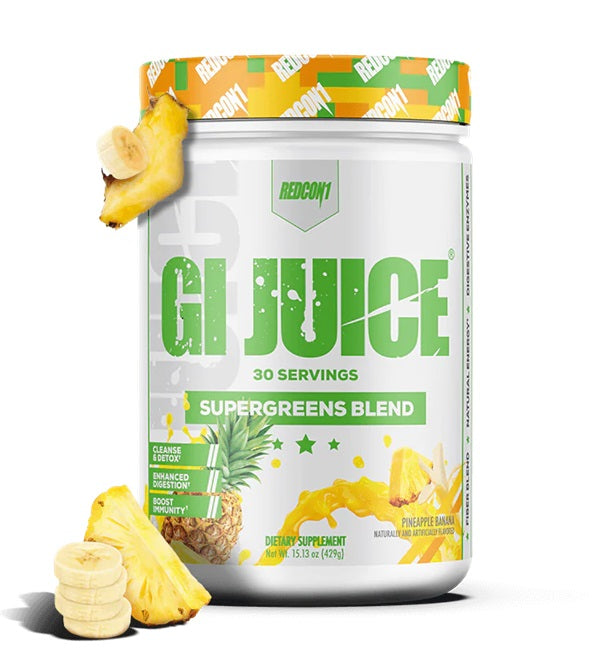 GI Juice Supergreens Blend, Pineapple Banana - 429 grams - Redcon1