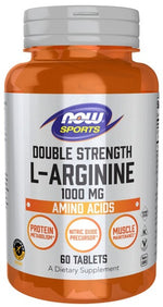 L-Arginine, 1000mg - 60 tablets - NOW Foods