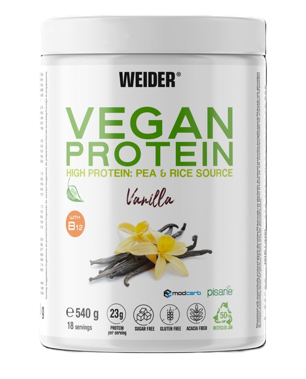 Vegan Protein, Vanilla - 540 grams - Weider