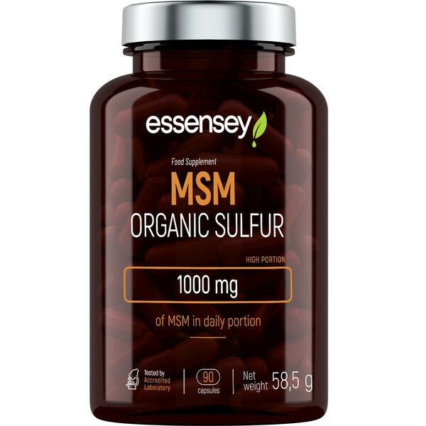 MSM Sulfur, 1000mg - 90 caps - Essensey