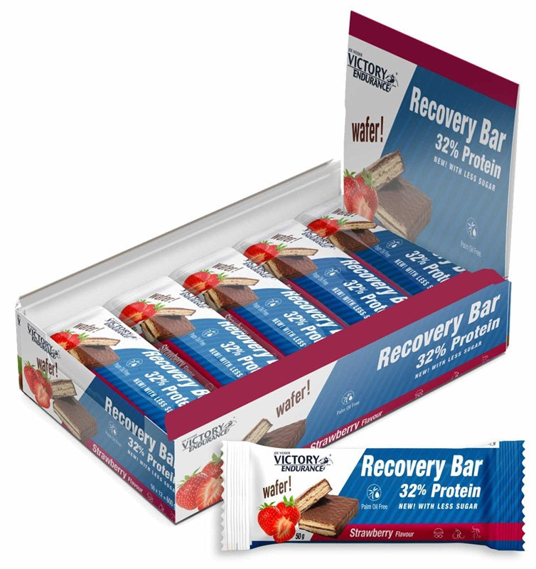 Joe Weider Victory Endurance Recovery Bar, Strawberry - 12 x 50g - Weider