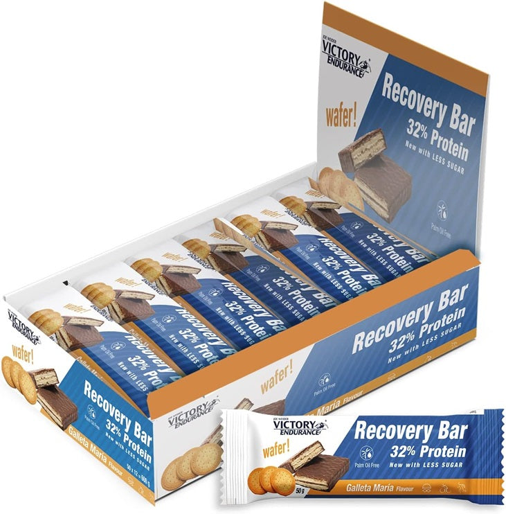 Joe Weider Victory Endurance Recovery Bar, Galleta Maria - 12 x 50g - Weider