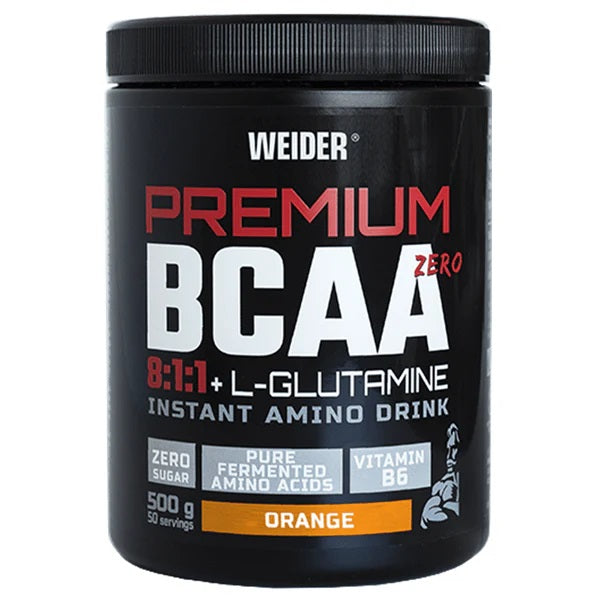 Premium BCAA Zero, Orange - 500 grams - Weider