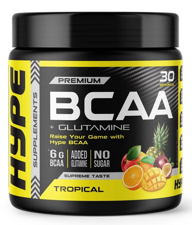 BCAA + Glutamine, Tropical - 300 grams - Hype