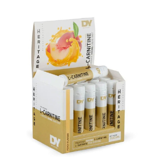 L-Carnitine Liquid Shot, Peach - 20 x 25ml. - Dorian Yates