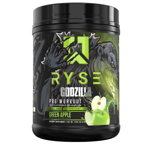 Godzilla Pre-Workout, Green Apple (EAN 810137320496) - 722 grams - RYSE