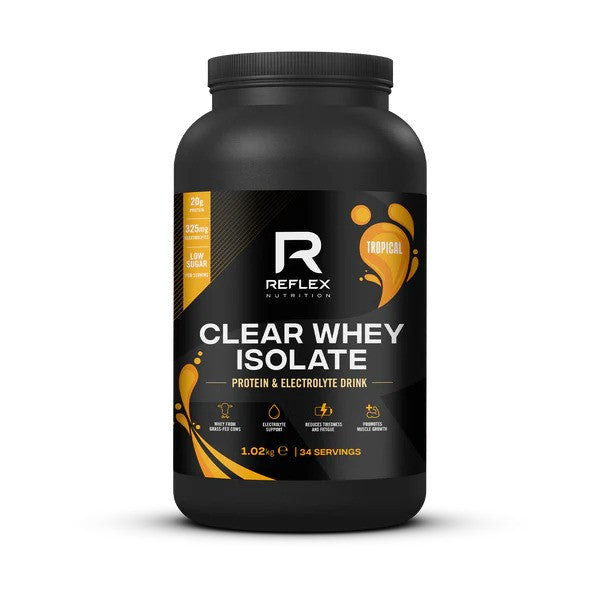 Clear Whey Isolate, Tropical - 1020 grams - Reflex Nutrition