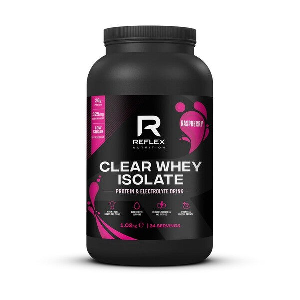 Clear Whey Isolate, Raspberry - 1020 grams - Reflex Nutrition