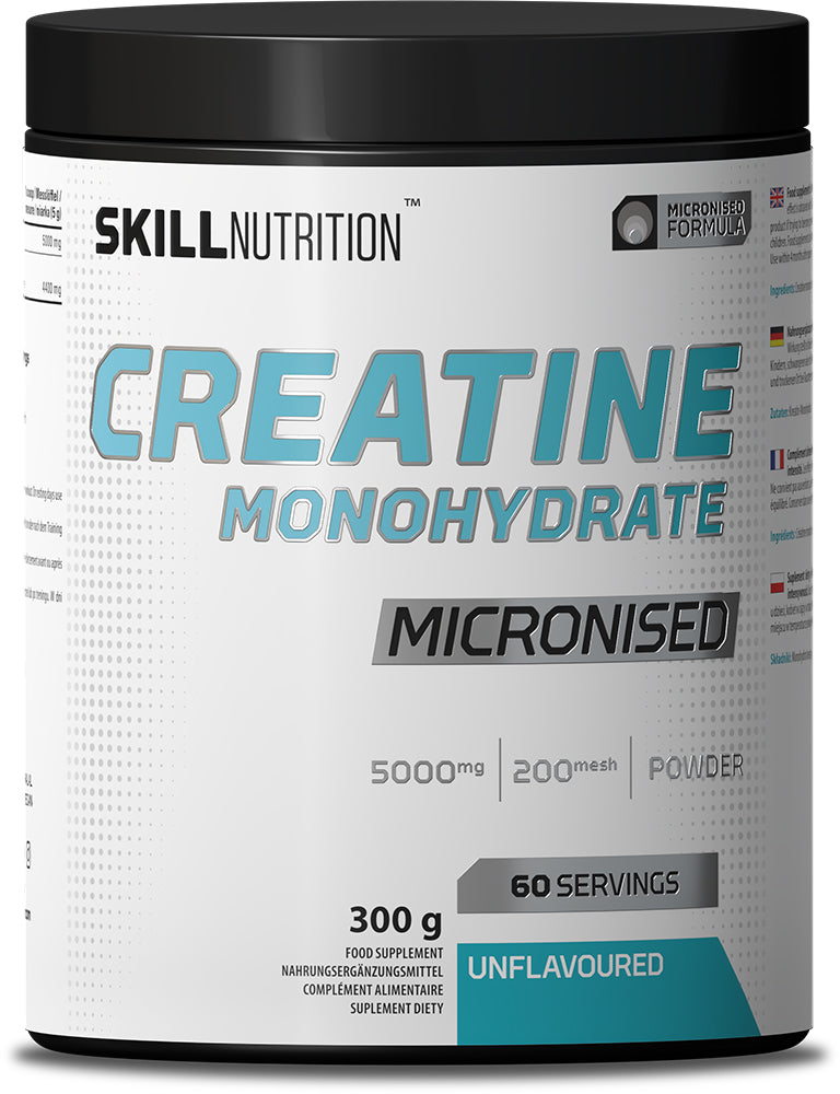 Micronised Creatine Monohydrate Unflavoured - 300 grams - Skill Nutrition