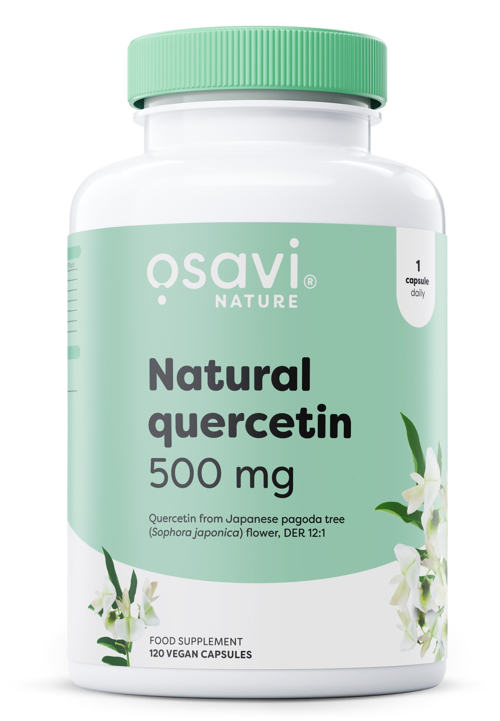 Natural Quercetin, 500mg - 120 vegan caps - Osavi