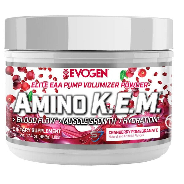 Amino K.E.M. EAA, Cranberry Pomegranate - 492 grams - Evogen