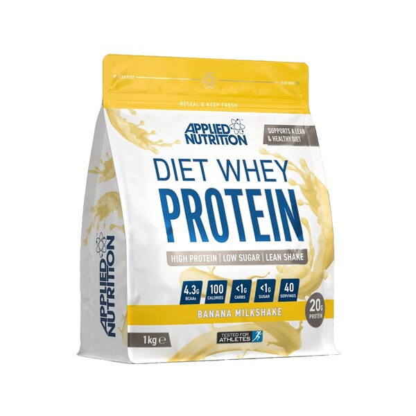 Diet Whey, Banana Milkshake - 1000 grams - Applied Nutrition