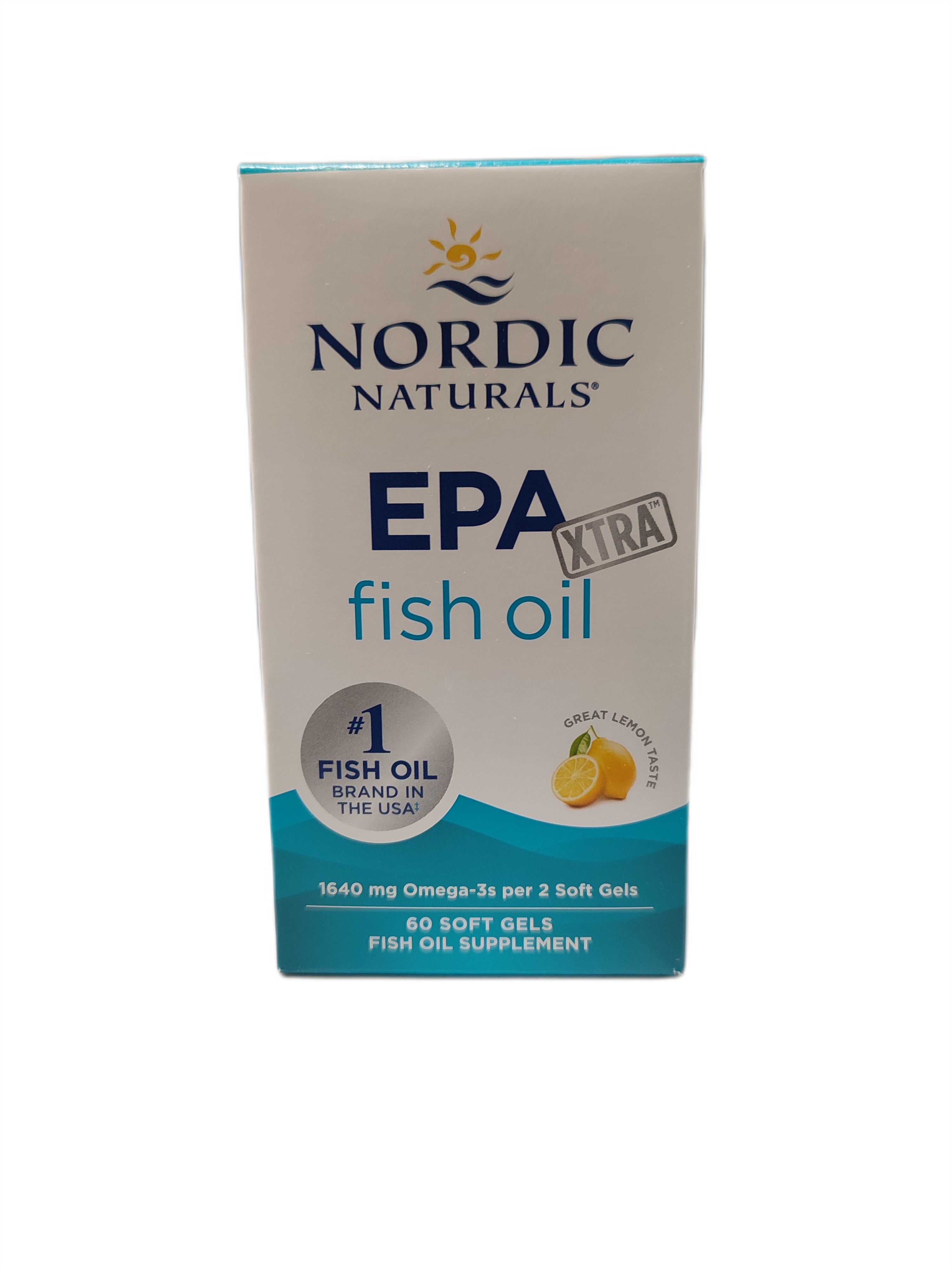 EPA Xtra Fish Oil, 1640mg Lemon - 60 softgels - Nordic Naturals