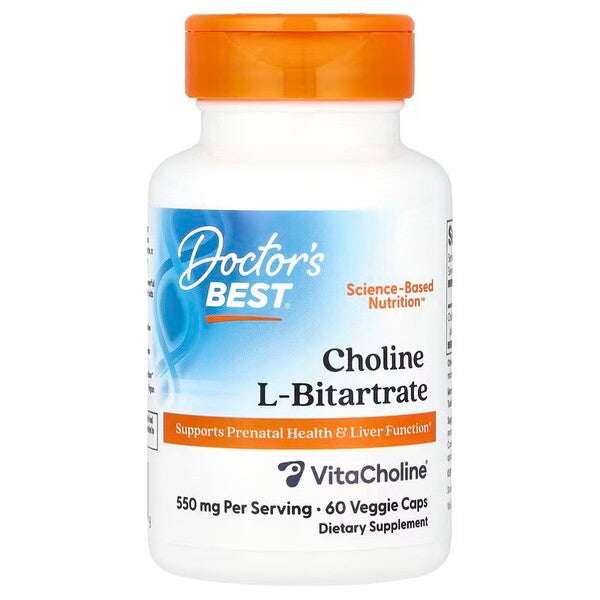 Choline L-Bitartrate, 550mg - 60 vcaps - Doctor's Best