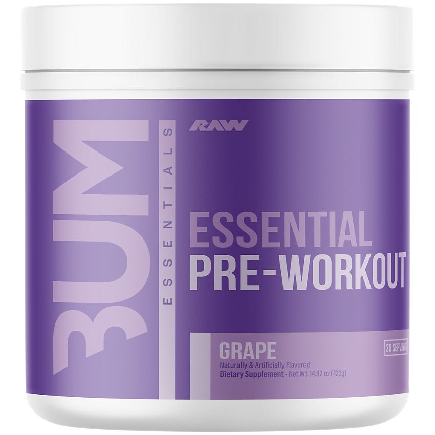 CBUM Essential Pre-Workout, Grape - 423 grams - Raw Nutrition