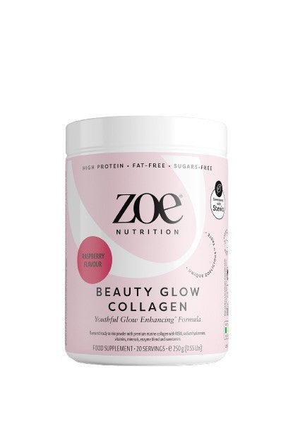 Beauty Glow Collagen, Raspberry - 250 grams - ZOE Nutrition