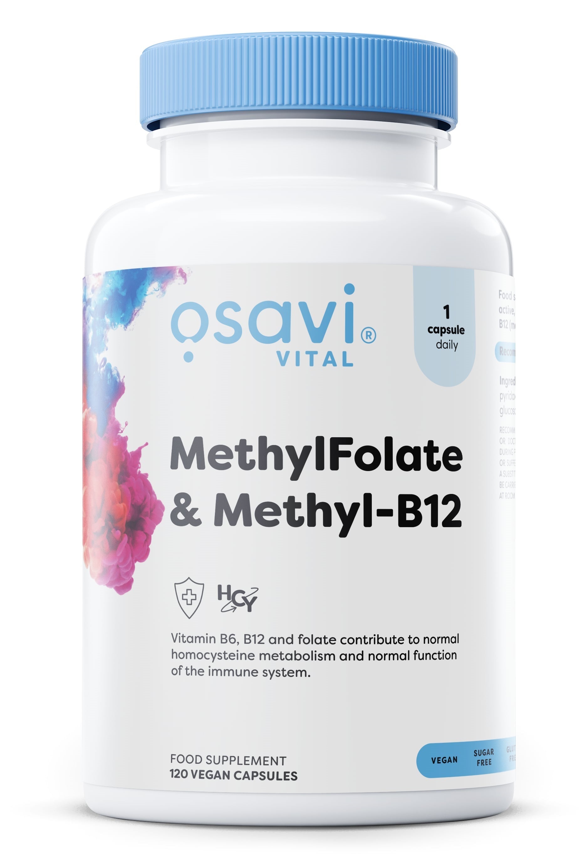 MethylFolate & Methyl-B12 - 120 vegan caps - Osavi