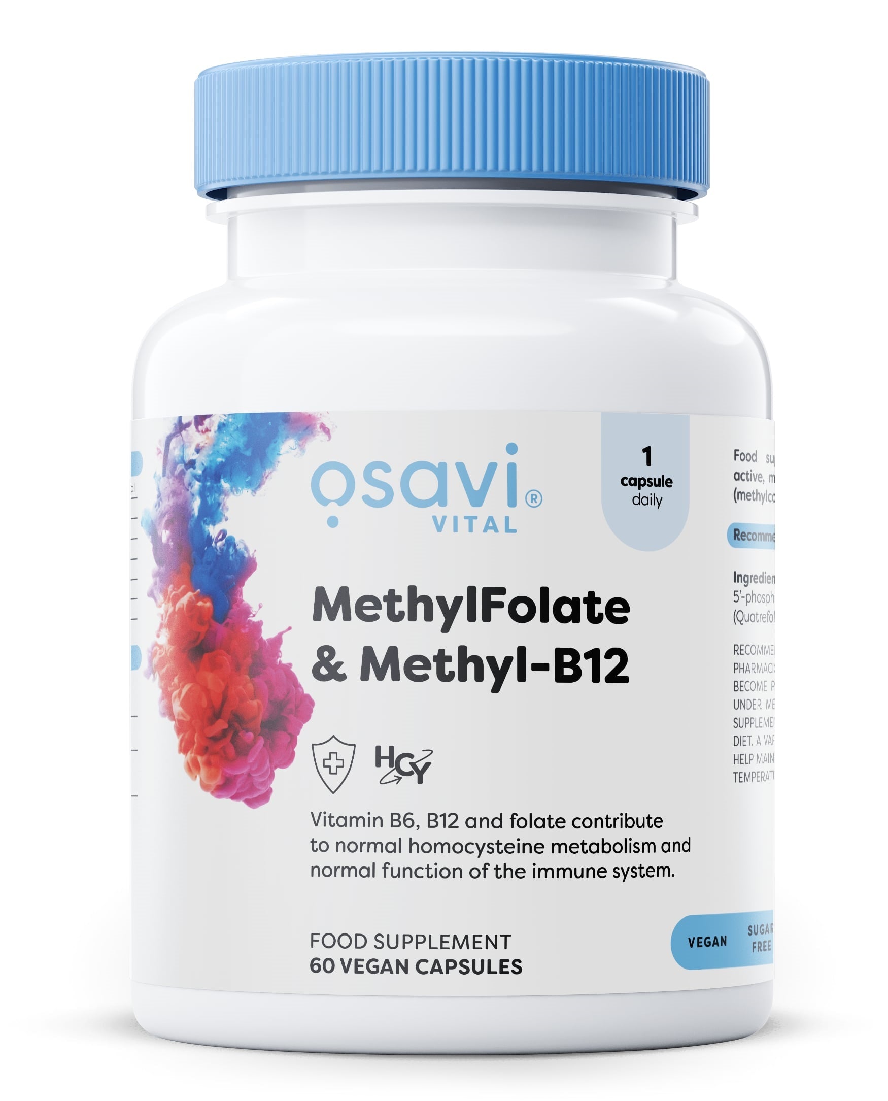 MethylFolate & Methyl-B12 - 60 vegan caps - Osavi