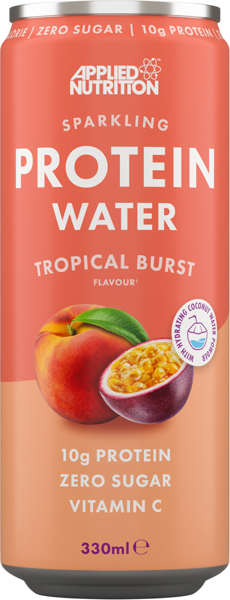 Sparkling Protein Water, Tropical Burst - 12 x 330 ml. - Applied Nutrition