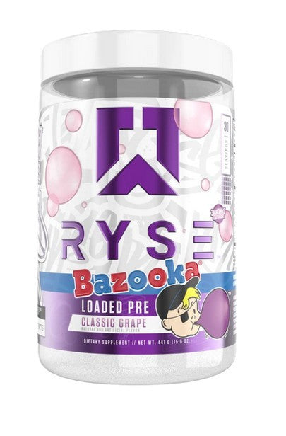 Loaded Pre, Bazooka Classic Grape (EAN 810137320991) - 450 grams - RYSE