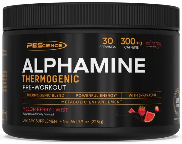 Alphamine, Melon Berry Twist - 225 grams - PEScience