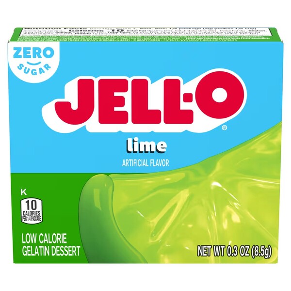 Gelatin Dessert Sugar Free, Lime - 8.5 grams - Jell-O