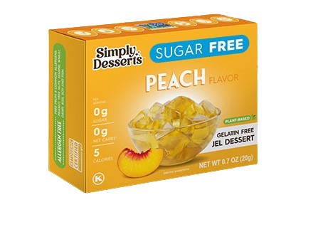 Jel Dessert, Peach - 20 grams - Simply Delish