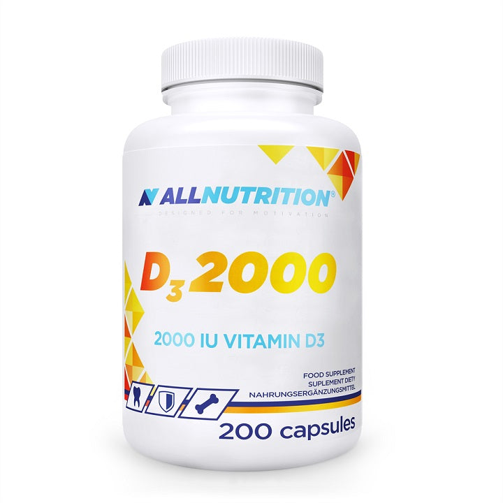 Vit D3 2000, 2000 IU - 200 caps - Allnutrition