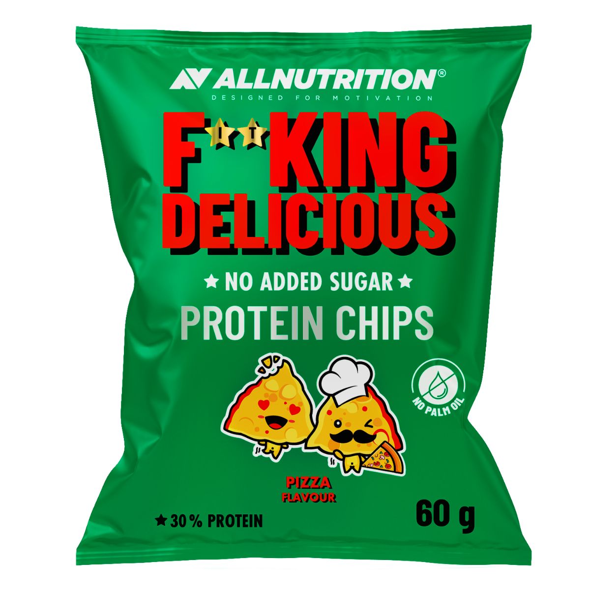 Fitking Delicious Protein Chips, Pizza - 60 grams - Allnutrition