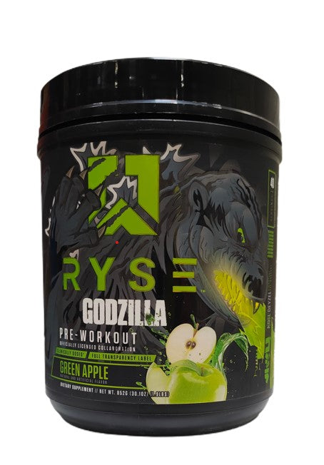 Godzilla Pre-Workout, Green Apple (EAN 810137320847) - 852 grams - RYSE