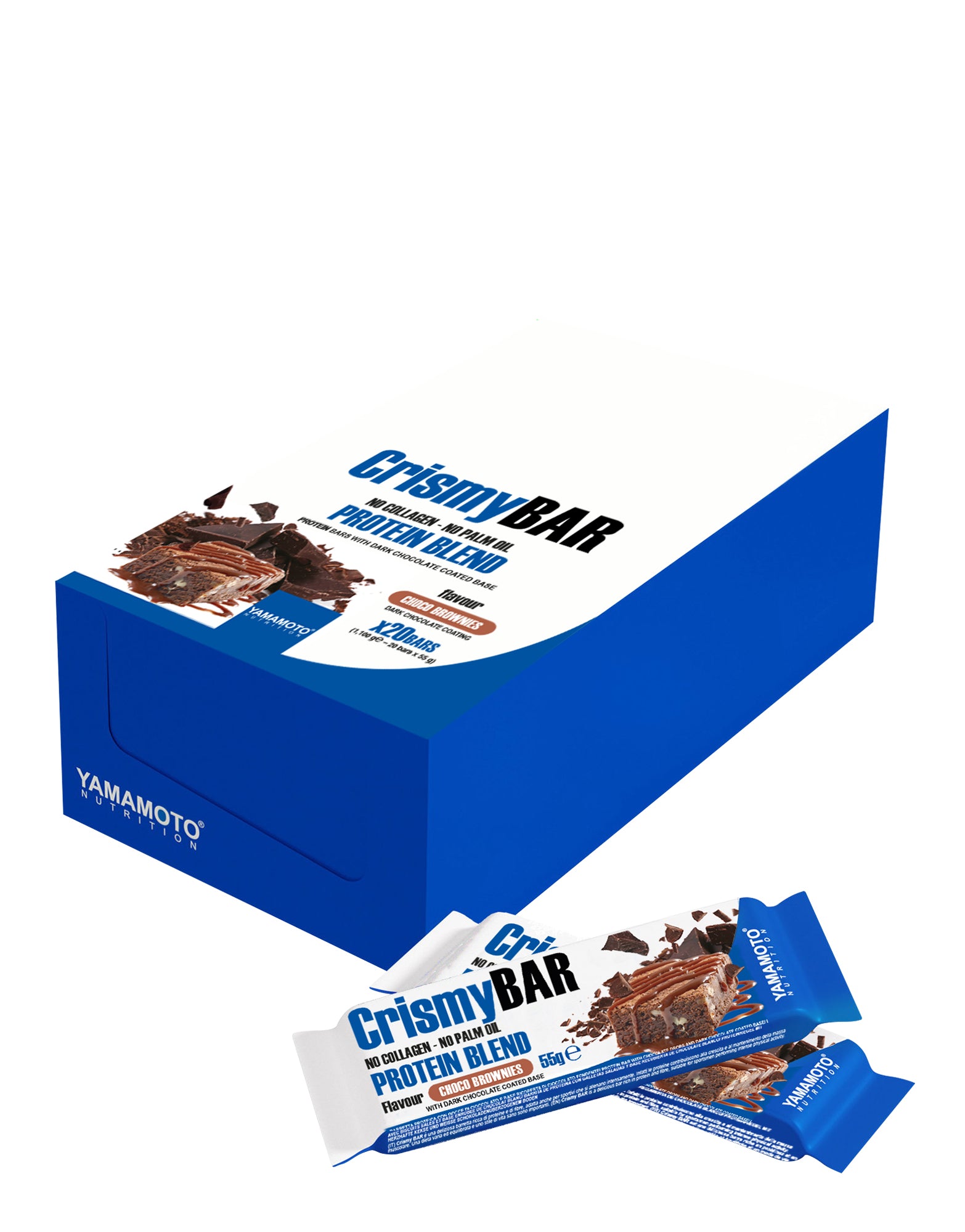 CrismyBAR, Choco Brownies - 20 x 55g - Yamamoto Nutrition